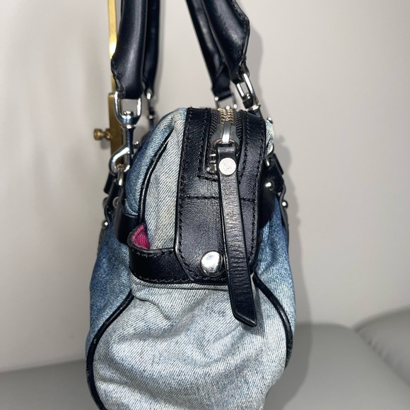 Diesel Women 3Way Denim Shoulder Clutch Handbag - Picture 10 of 14
